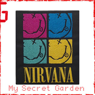 Nirvana - Smiley Square Official Iron On Standard Patch ***READY TO SHIP from Hong Kong***